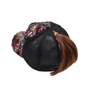 Fashion Sequins Baseball Women Sports Cross Ponytail Hat Sun Protective Wholesale Sports Hat